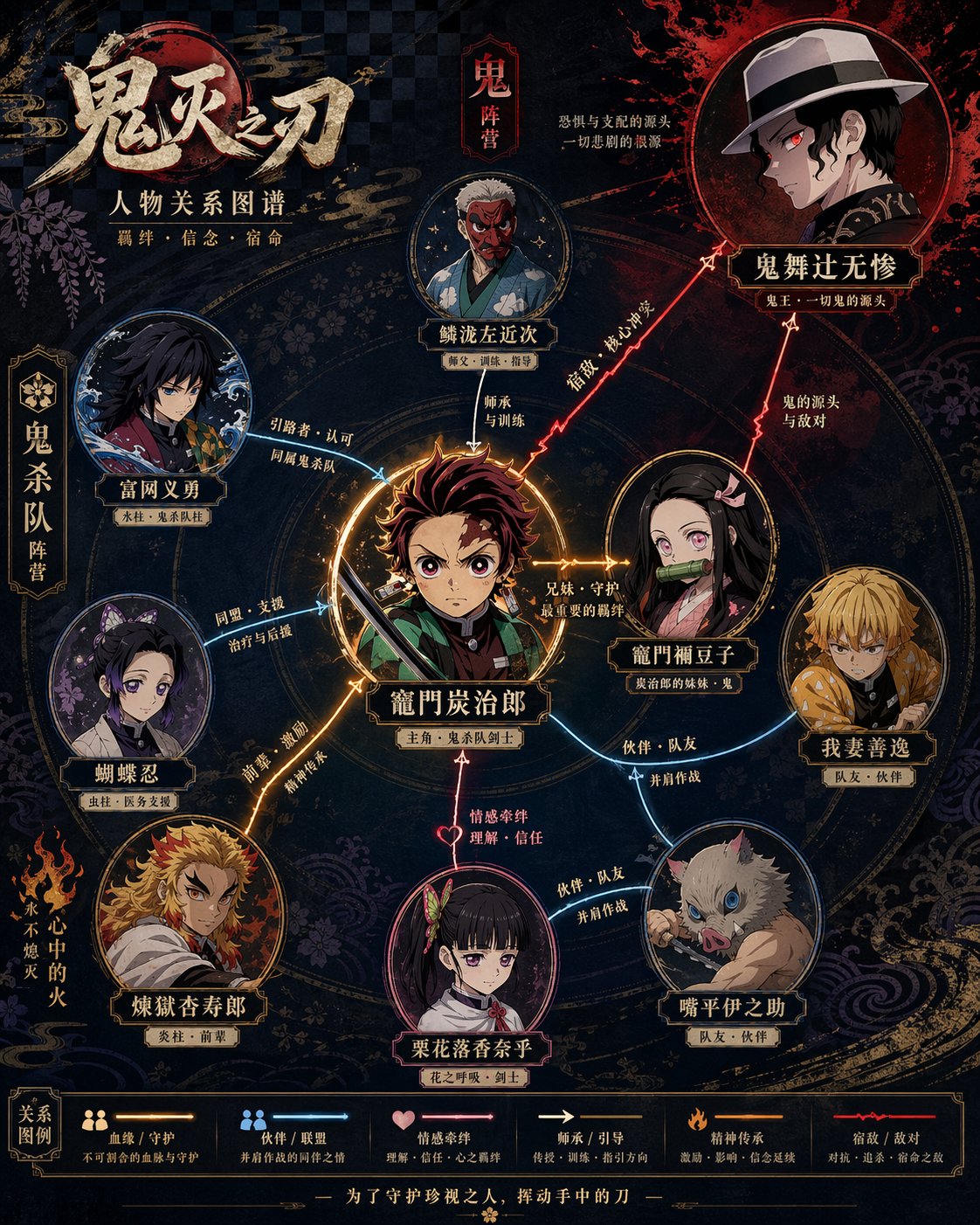 人物关系图海报