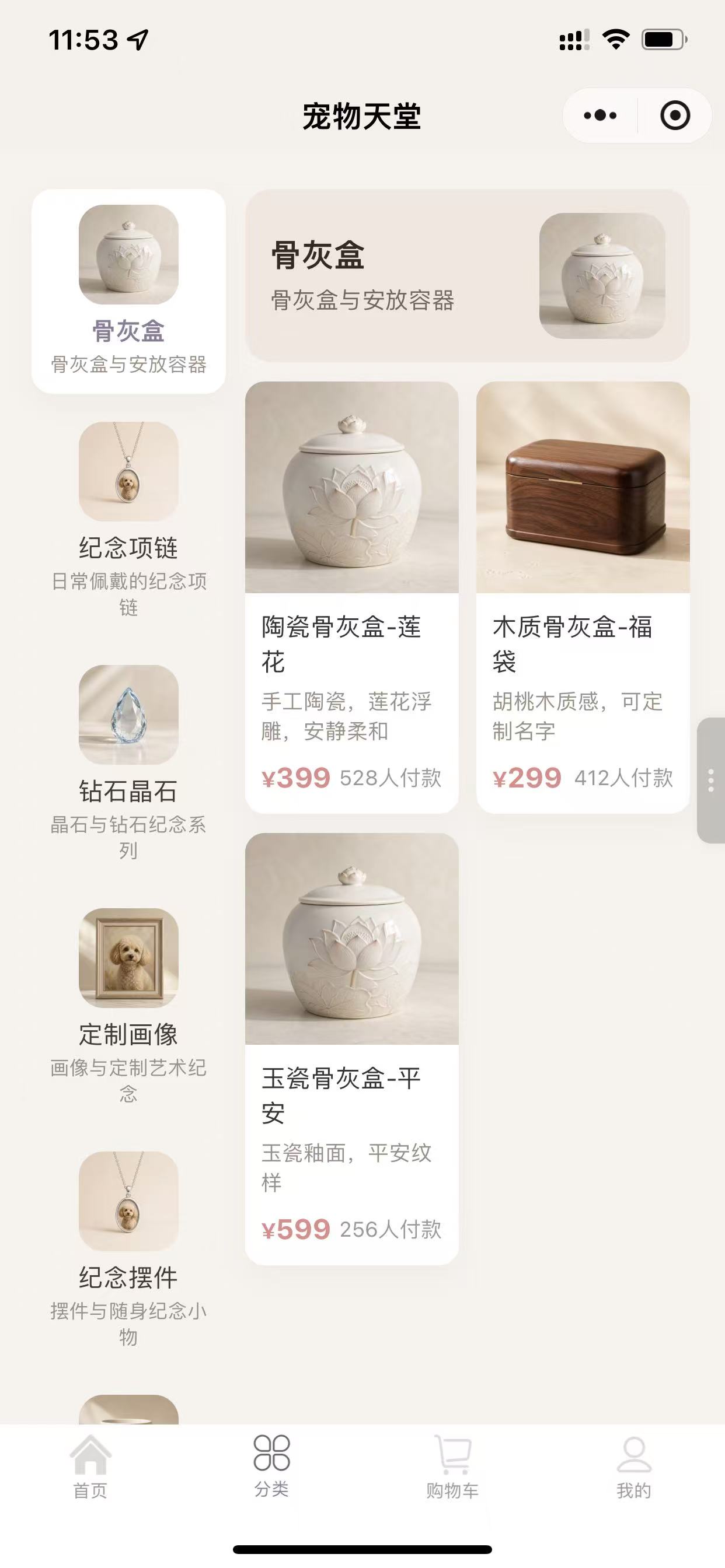 分类页面